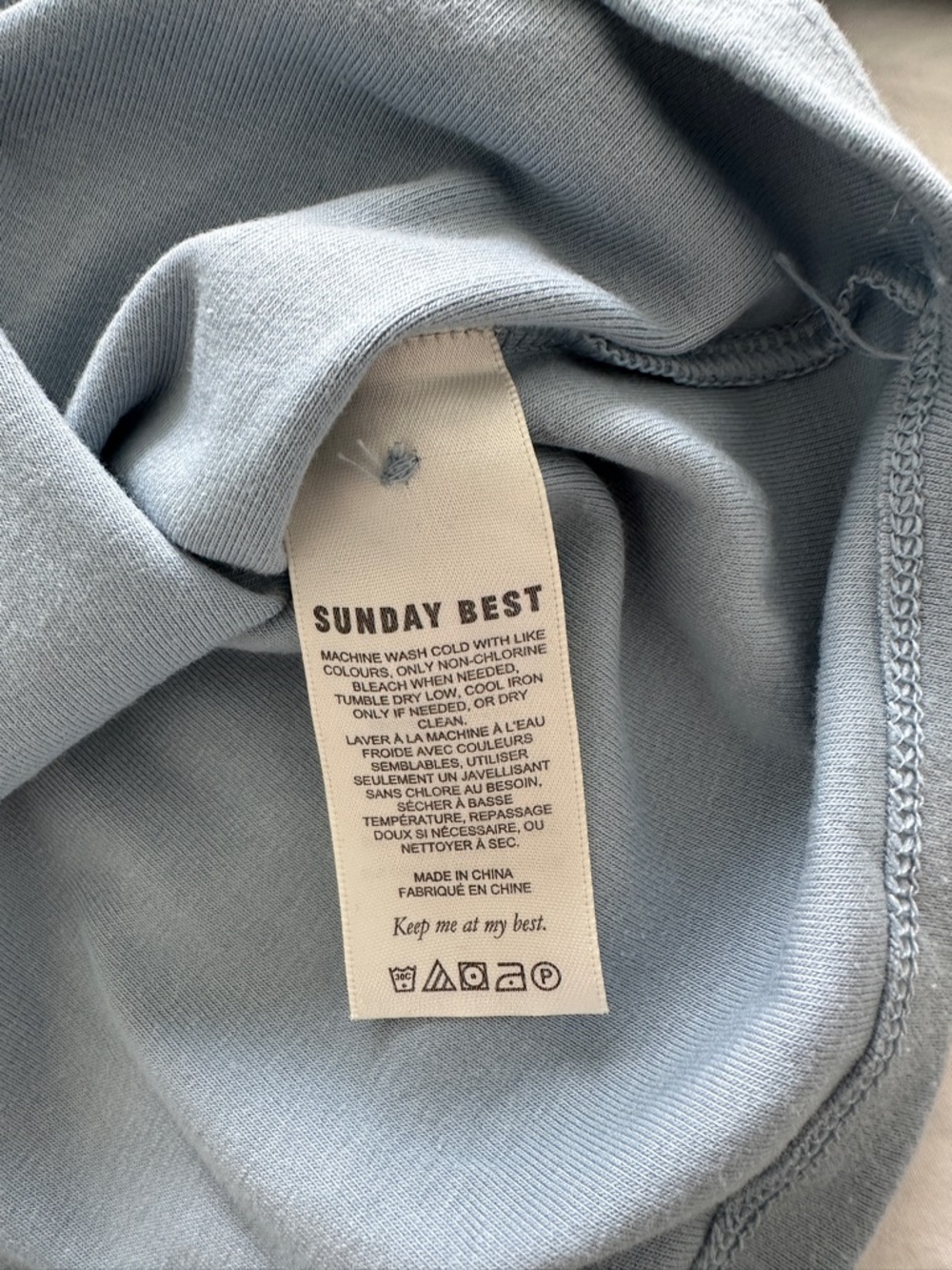 Sunday Best Pale Blue Long-Sleeve Polo Crop Top - Picture 2 of 3
